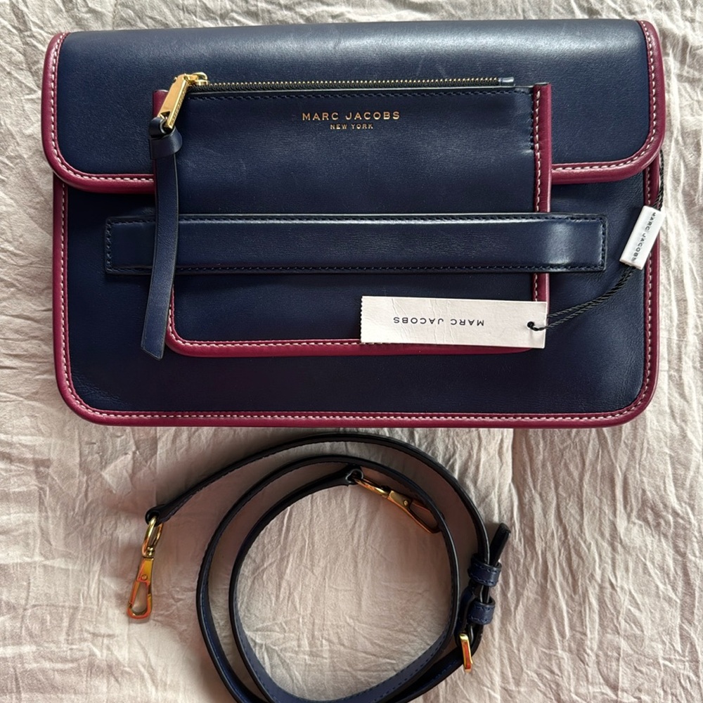 MARC JACOBS Bicolor Madison Shoulder Bag EUC w/ Original Tags/Dust Bag